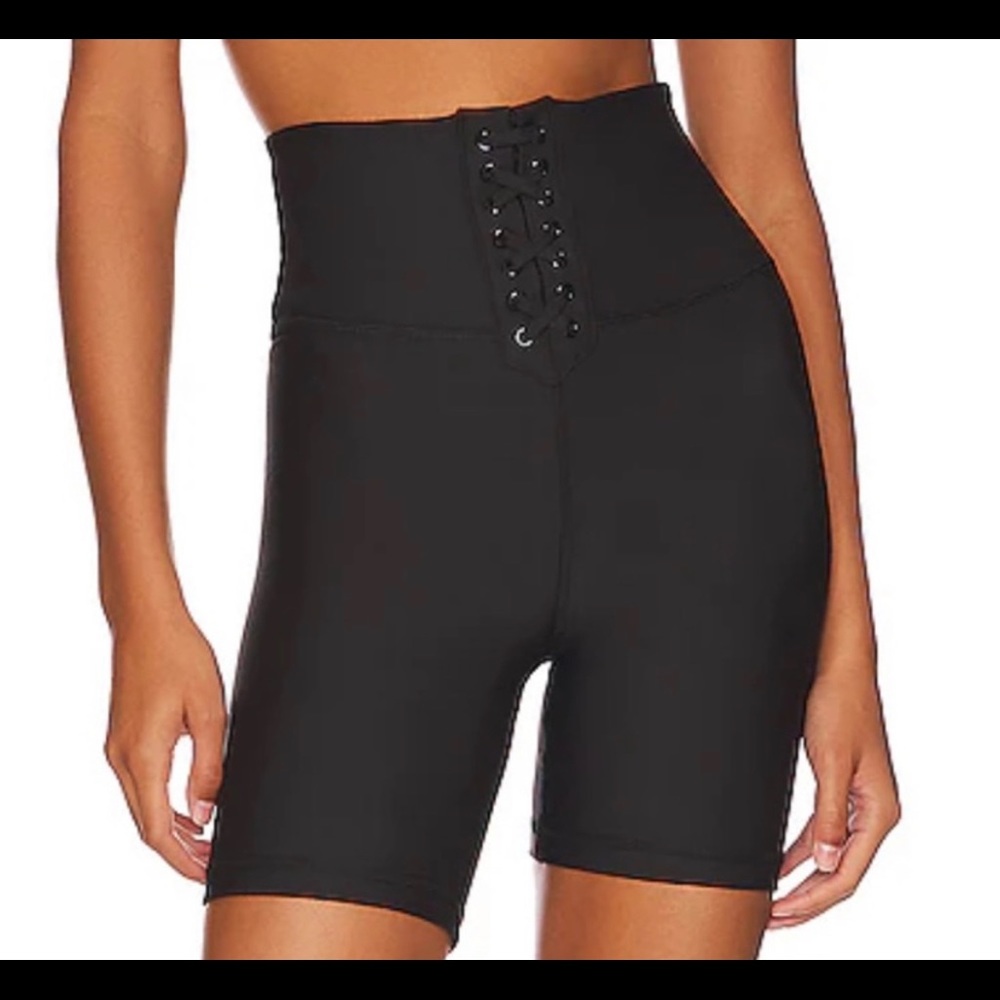 WeWoreWhat Lace-Up Biker Shorts Size Small